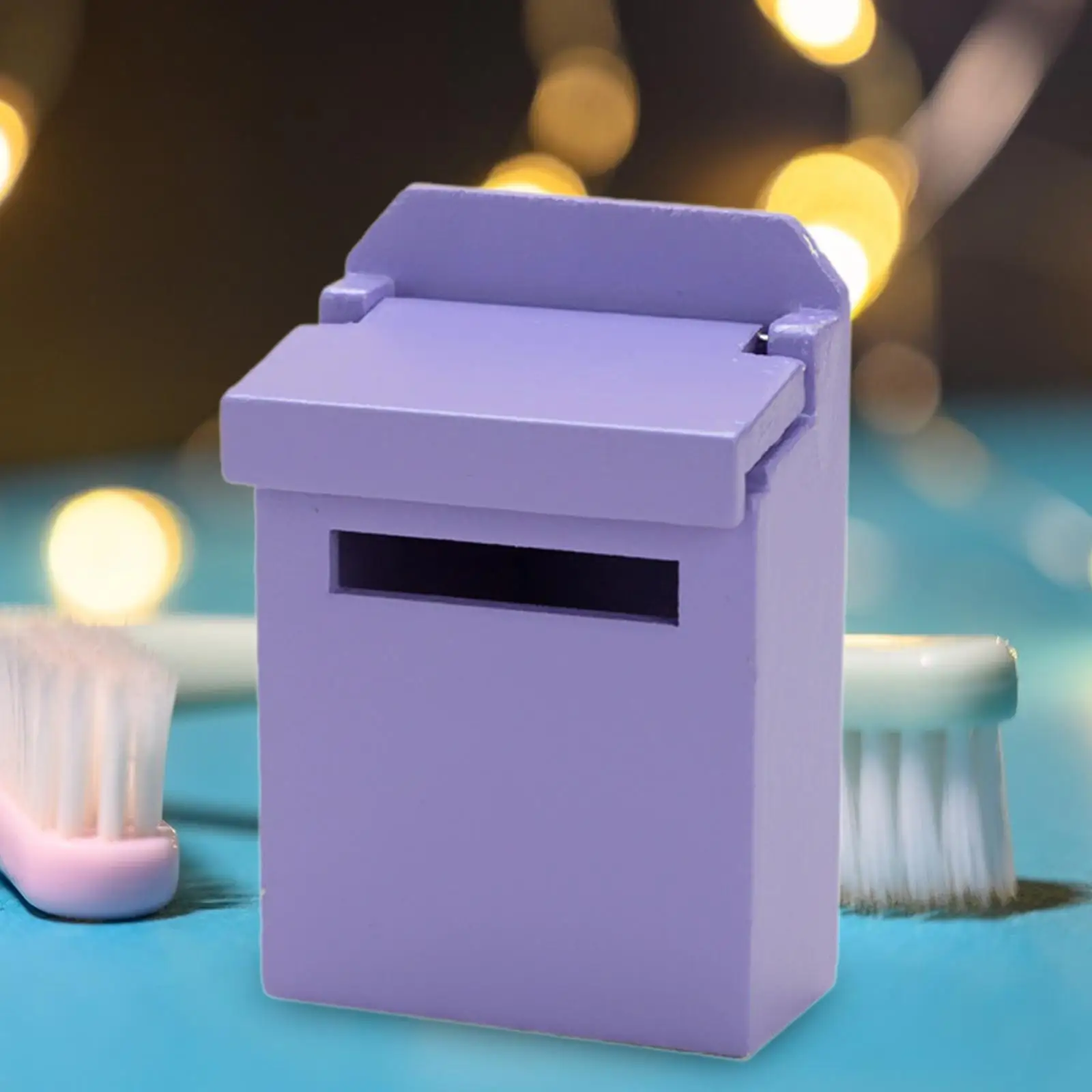 1/12 Scale Dollhouse Mailbox Accessory DIY Accessory Decoration Life Scene DIY Scene Furniture Model for Kids Boys Girls Gift