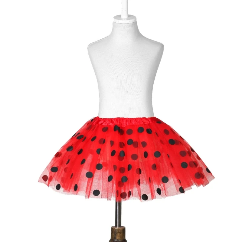 QX2D Múltiple falda tul en capas Falda cómoda elegante para niños 3 a 10 años - imagen 5
