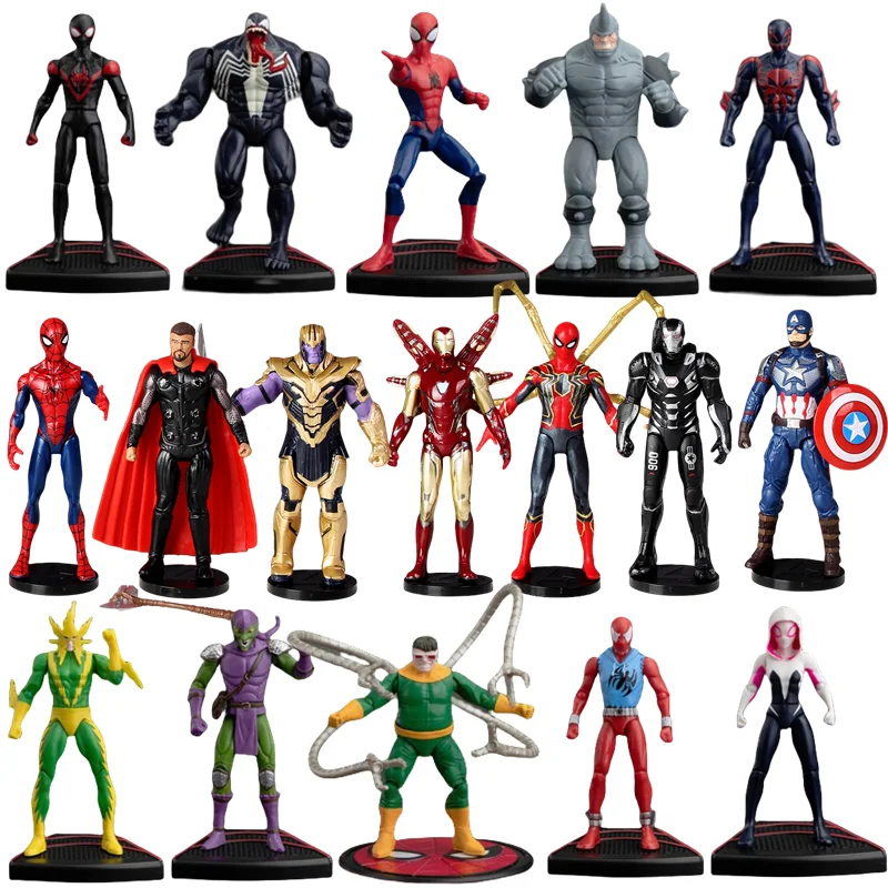 ZD Toys Vengadores Leyendas Iron Man Spider Man Thor Capitán América Thanos Hulk War Machine Figuras de acción Gif - imagen 2