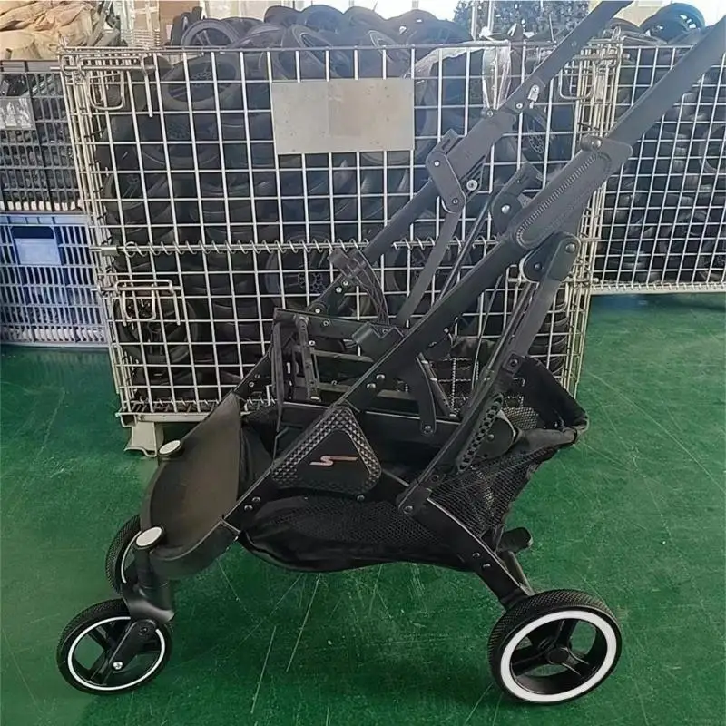 D7YD 1 par ruedas para cochecito bebé o 1x pasamanos con reposabrazos delantero para cochecito, cuero repuesto - imagen 5