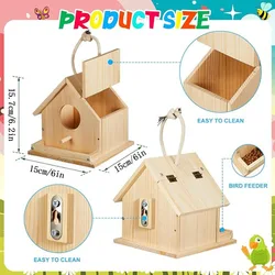 Kit casa pájaros madera para adultos - Pintura al aire libre