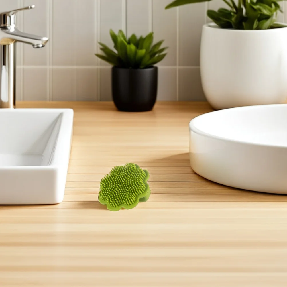 2 uds cepillo para el cuero cabelludo del pelo del bebé gorro de cuna de silicona cepillo para champú masajeador de baño para niños recién nacidos material de pelo suave para gorro de cuna - imagen 3