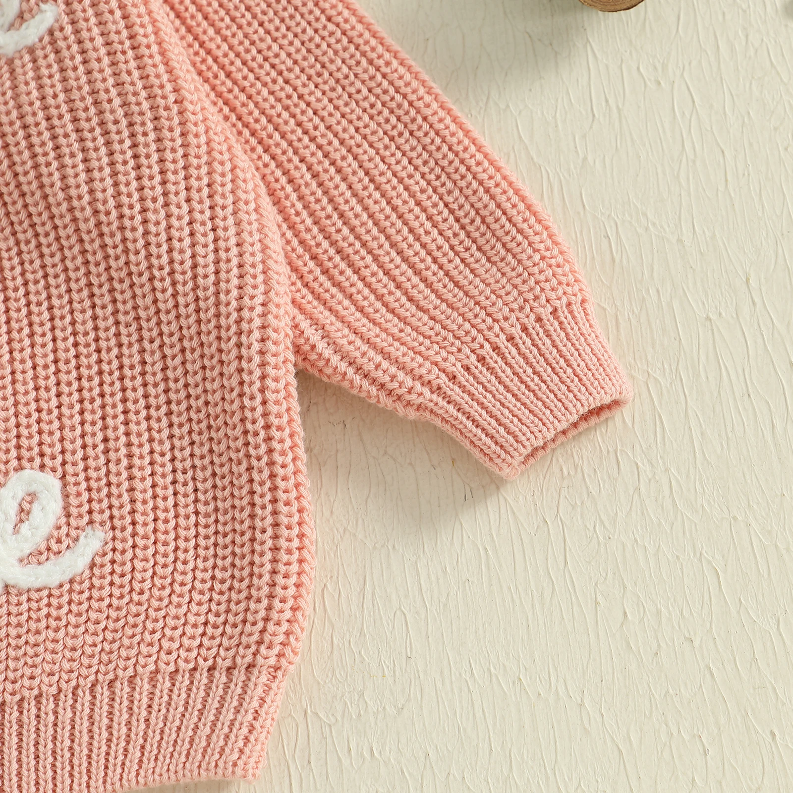 VISgogo Suéter navideño para bebé con lazo y árbol de Navidad bordado acanalado de manga larga para invierno - imagen 5