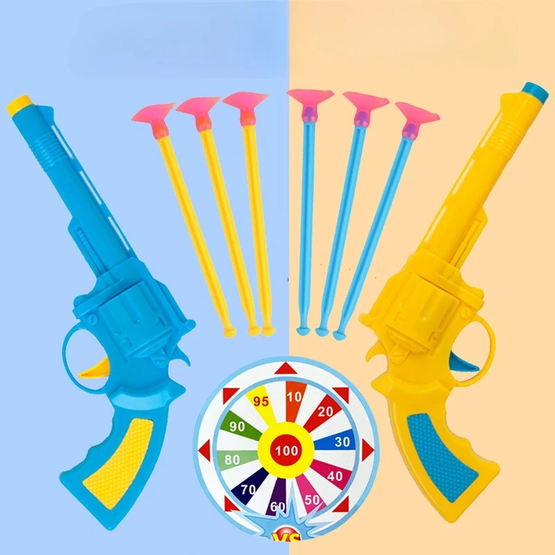 Pistola de juguete de plástico para niños con dardos de ventosa, juego de regalo de juguete interactivo para niños en edad de 4 a 7 años, juego de tiro educativo - imagen 4