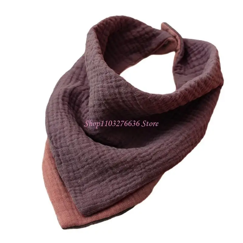 Baberos R6FD para bebé con 4 capas algodón, Baberos para dentición, Baberos para niñas y niños, Baberos para recién - imagen 5