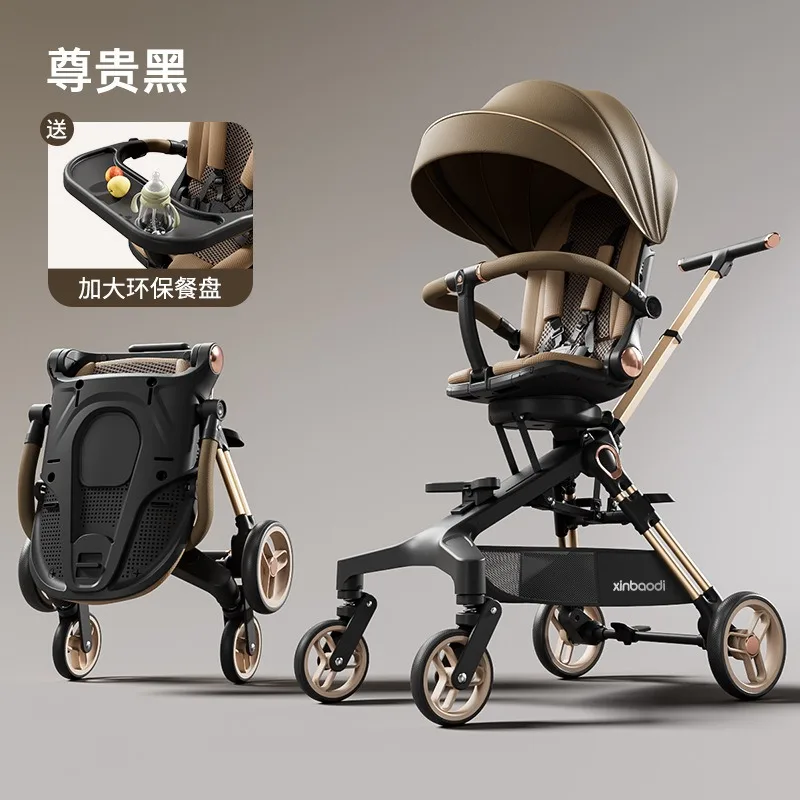 Carrito ligero reversible con respaldo reclinable