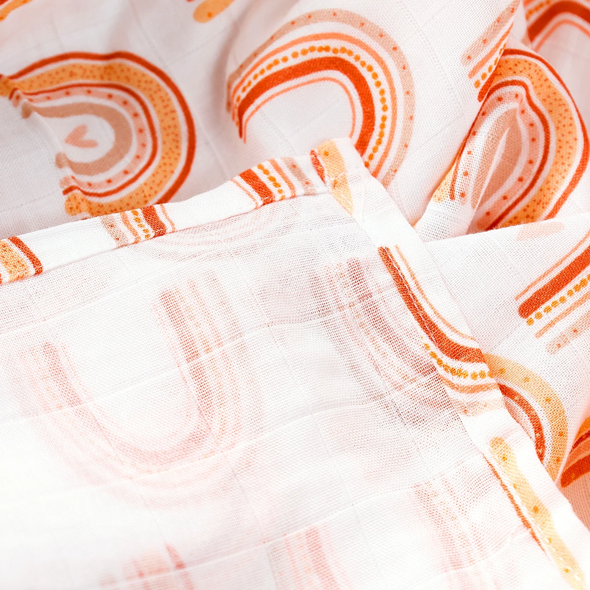 Elinfant-Juego de regalo de 4 Uds., mantas envolventes de muselina, algodón de bambú, suave y acogedor, 100% algodón, toalla de baño para bebé recién nacido - imagen 3