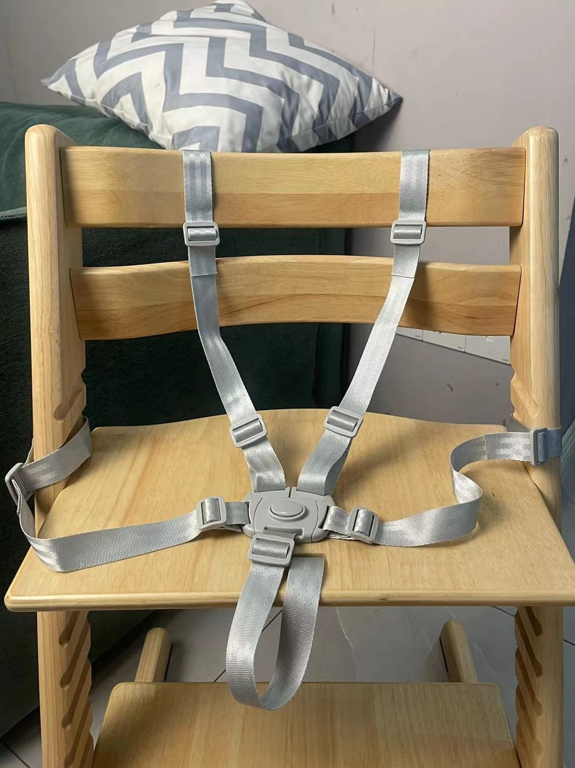 Adecuado para silla de crecimiento stokke, silla de comedor para niños, correa de cinturón de seguridad a las cinco en punto, silla de comedor de madera, cinturón de seguridad TT - imagen 2