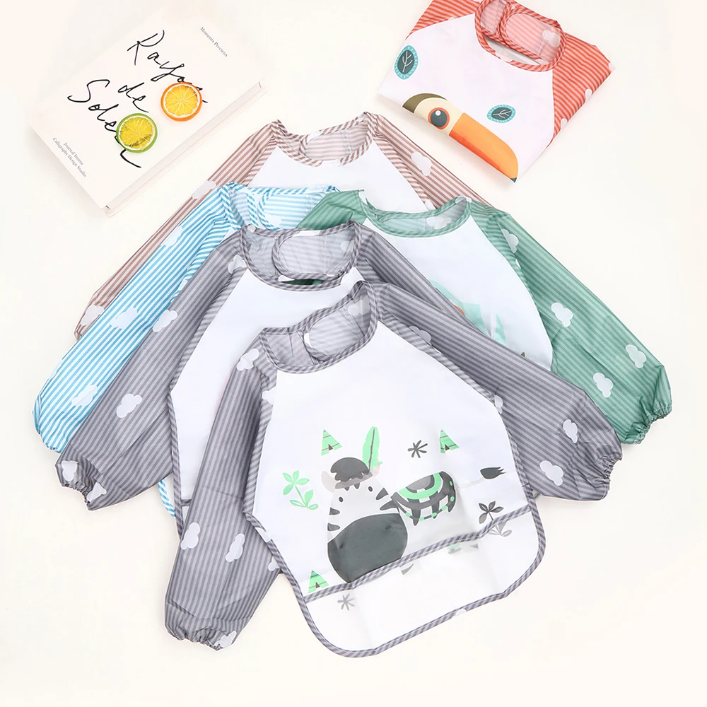 Babero impermeable para bebé recién nacido – Estilo toalla con estampado - imagen 4