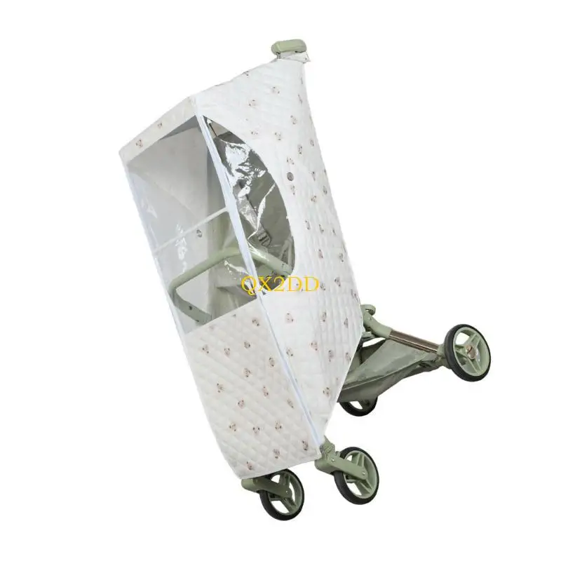 QX2D Popular cochecito seguro contra viento, aberturas malla superiores, fácil usar para circulación del aire - imagen 2