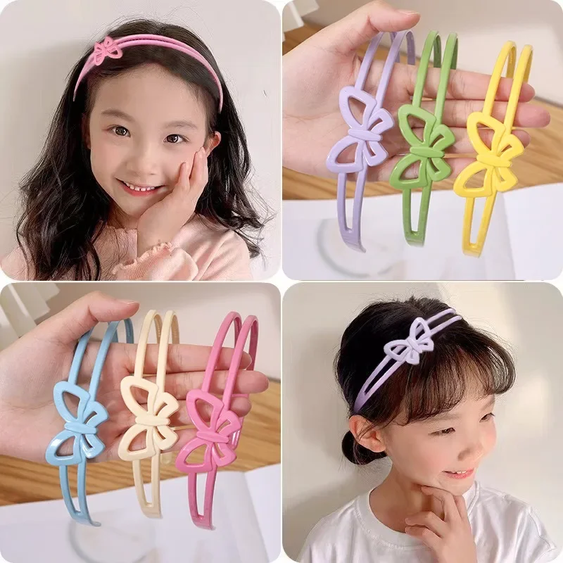 Diadema antideslizante de plástico, diadema de flores y mariposas, accesorios para el cabello para mujeres, niñas y niños, aro para el cabello con diseño de mariposa, sombreros para niños - imagen 3