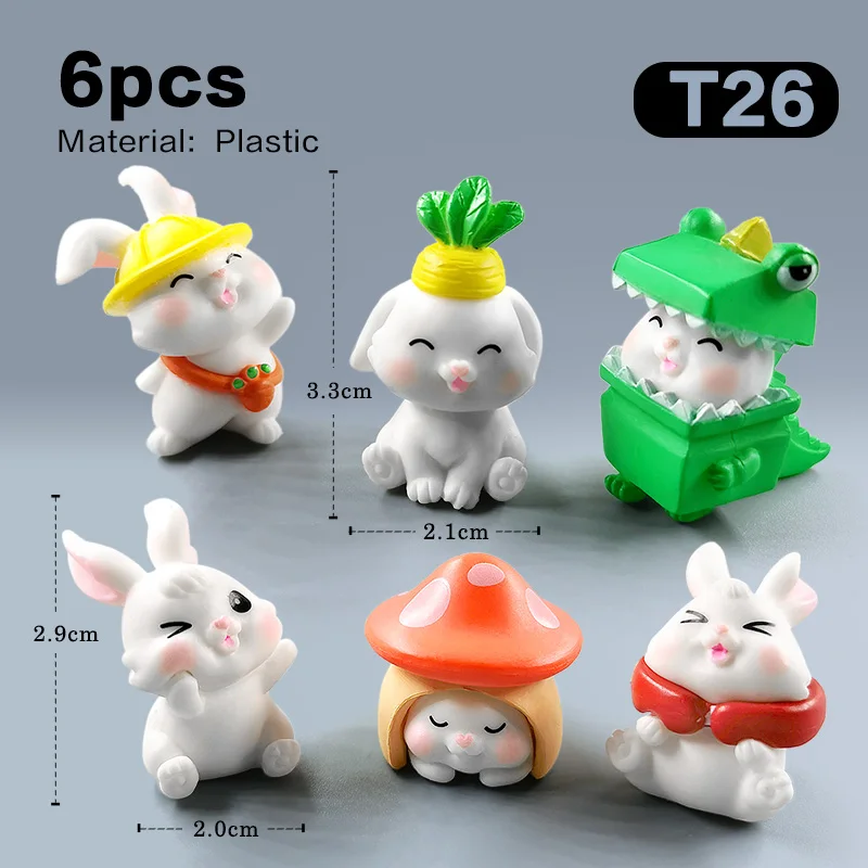 6pcs Rabbit-T26