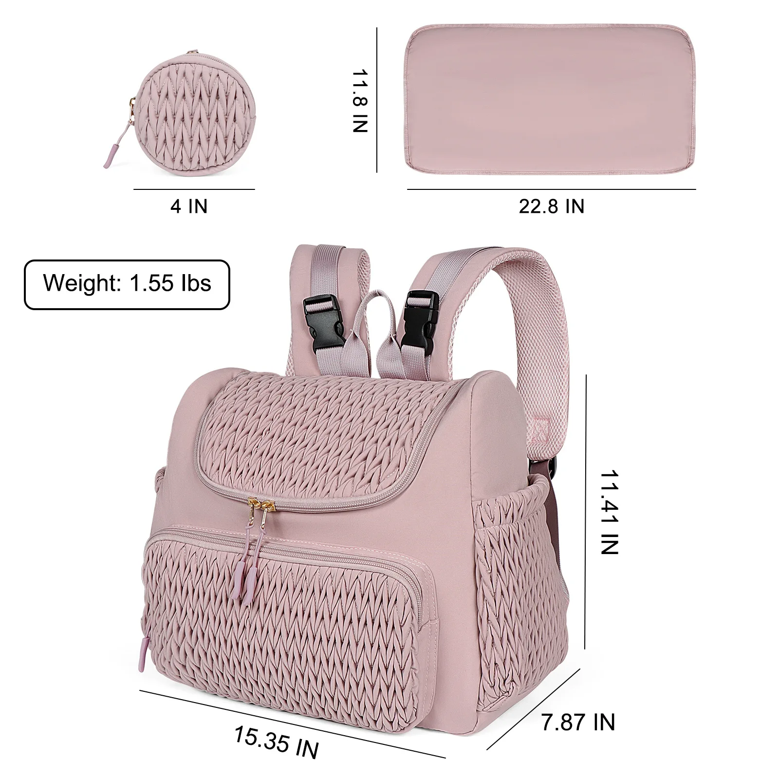 Mochila portapañales ligera de gran capacidad para el día a día - imagen 4