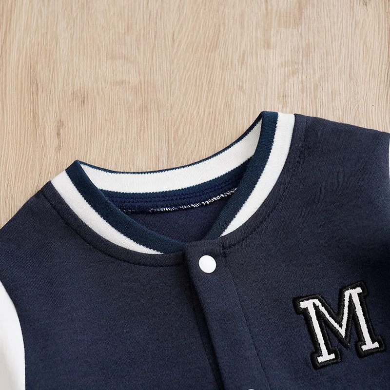 Boston Body de algodón manga larga para bebé – Estilo béisbol - imagen 4