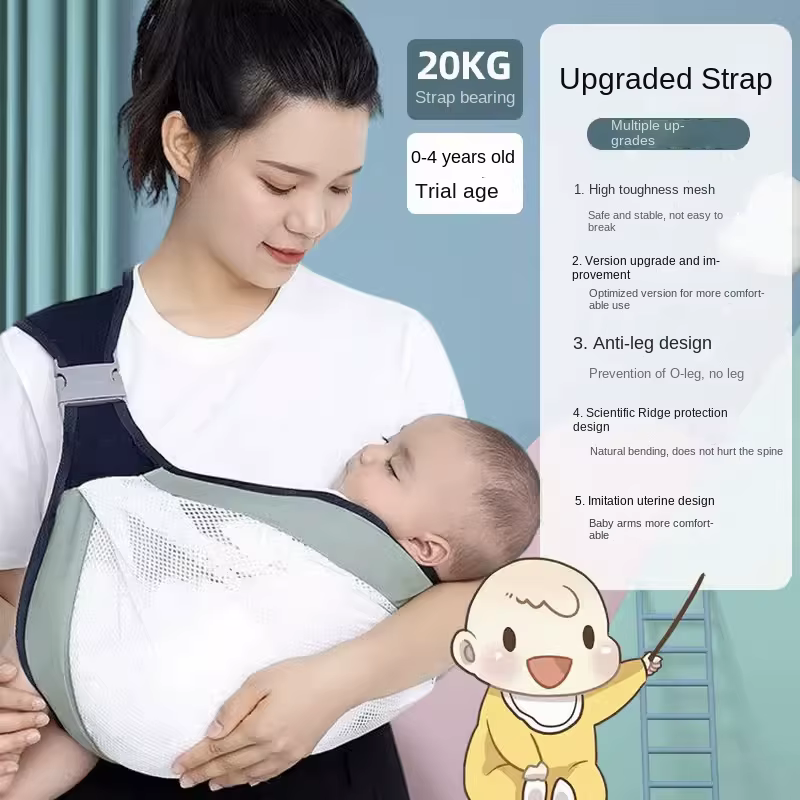 Portabebés ergonómico ajustable – Mochila ligera para recién nacidos - imagen 3