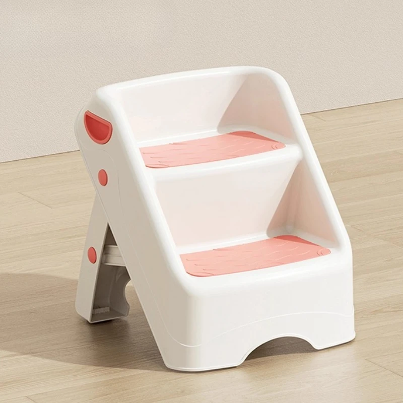 ‌ Taburete plegable que ahorra espacio, reposapiés portátil para baño, banco de tocador de diseño plegable, soporte compacto para pie para el hogar - imagen 2