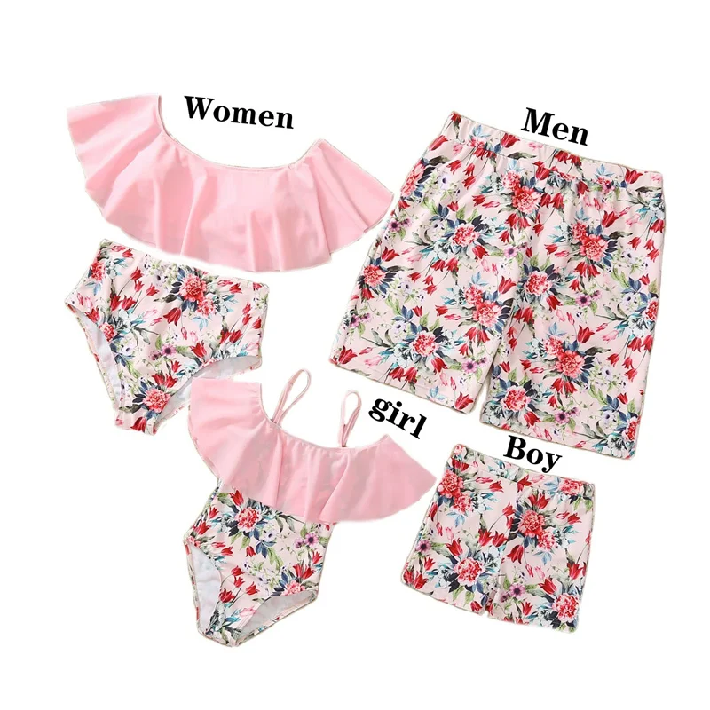 Pantalones cortos de playa para padre e hijo