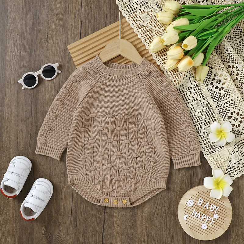 Body de otoño para bebé: mono de manga larga liso