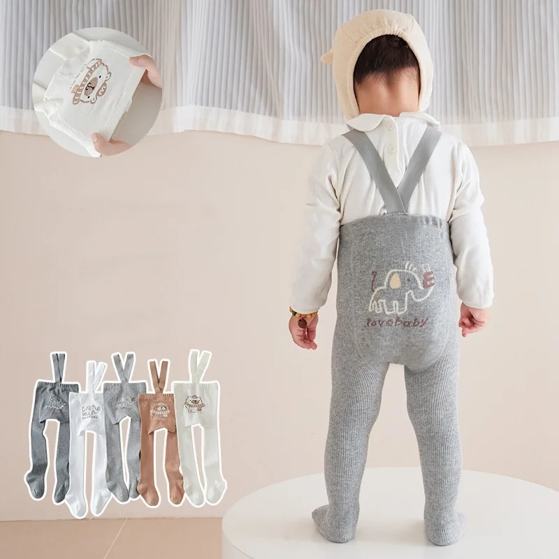 Lawadka-mallas suaves para bebé recién nacido, pantimedias informales con correa para el hombro, ajustadas de punto - imagen 2