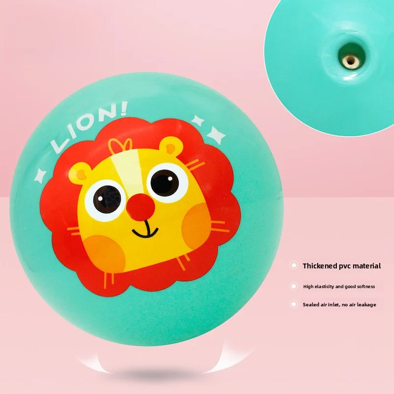 Pelota de palmaditas para niños de guardería, pelota de juguete deportiva inflable de goma pequeña de PVC, pelota de juego suave y segura para bebés, para interiores y exteriores - imagen 4