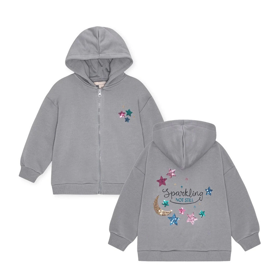Conjunto de sudadera y pantalón con lentejuelas para niño