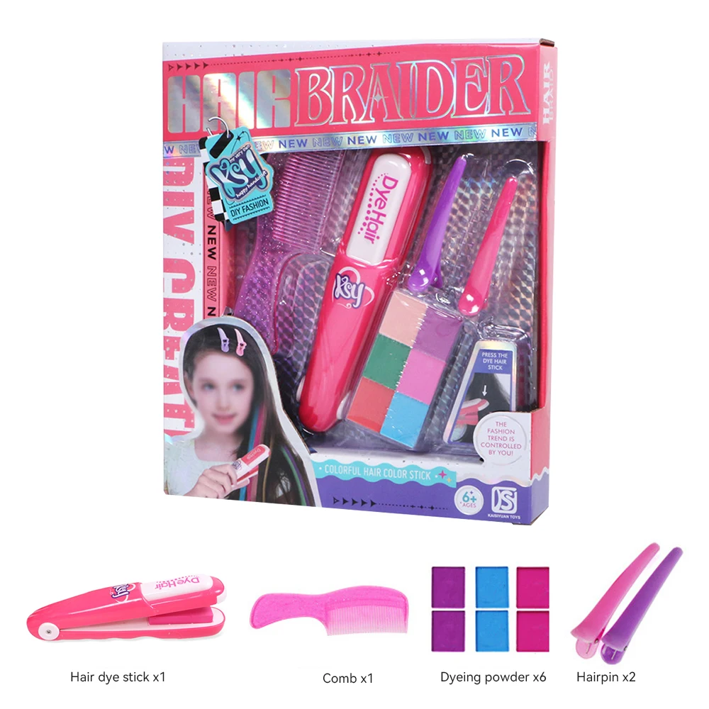 Set de maquillaje infantil con accesorios de peluquería para niñas - imagen 5
