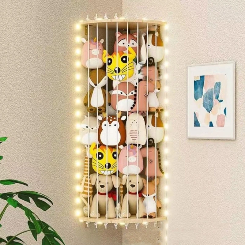 QX2D Nursery Wall Hanging Animal Animal Organizador LED LIGHT BLOINGELS - imagen 3
