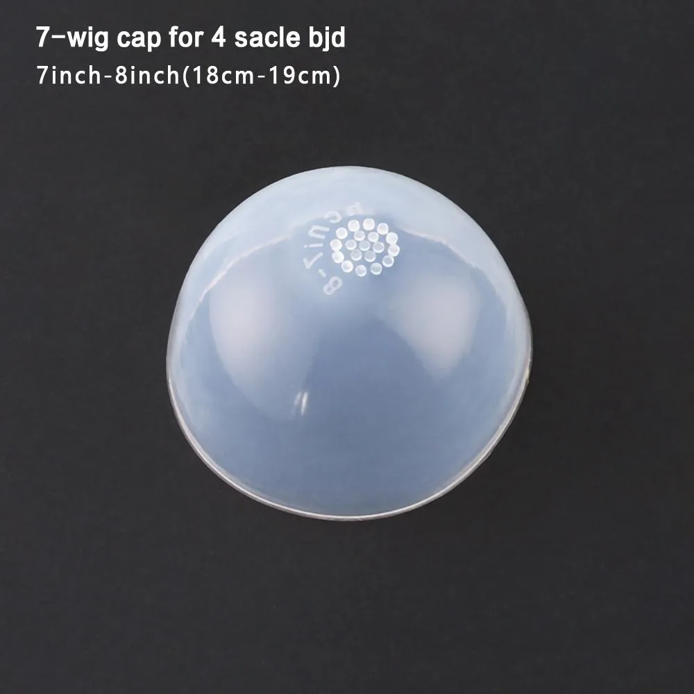 1/12 1/8 1/6 1/4 cabeza transparente silicona peluca tapa cubierta de protección maquillaje cubierta de protección transparente para muñeca BJD 2023 nuevo - imagen 5