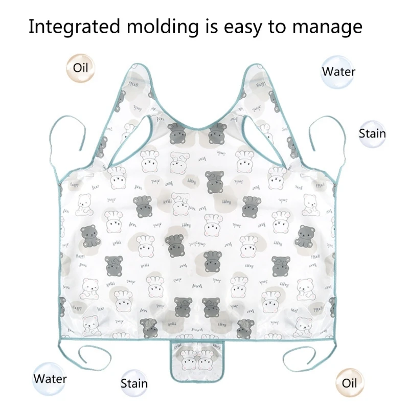 Babero Silla Comedor para Bebé sin Mangas - imagen 4