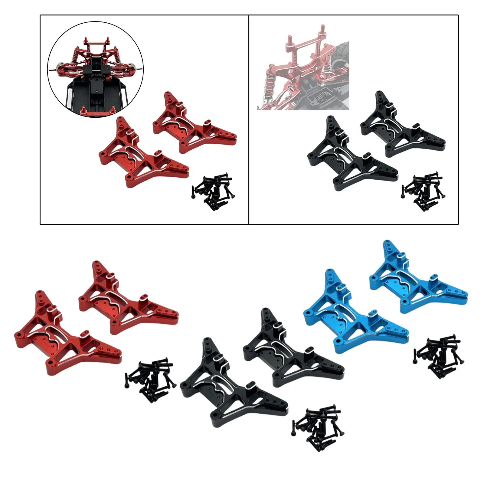 2Pcs RC Car Shock Absorbers Bracket Sturdy for UD1202 UD1201 1:12 Scale RC