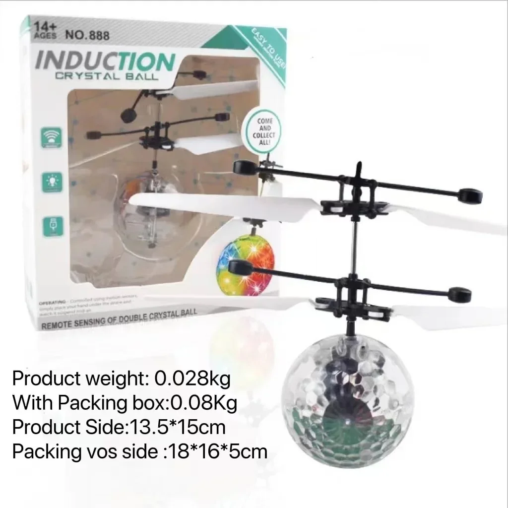 Bola voladora LED con control gestual para niños - Juguete brillante interactivo - imagen 4