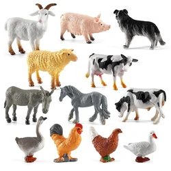 Figuritas de granja PVC juguetes para decorar pasteles