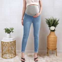 Vaqueros premamá estilo lápiz con soporte vientre – Primavera/Otoño