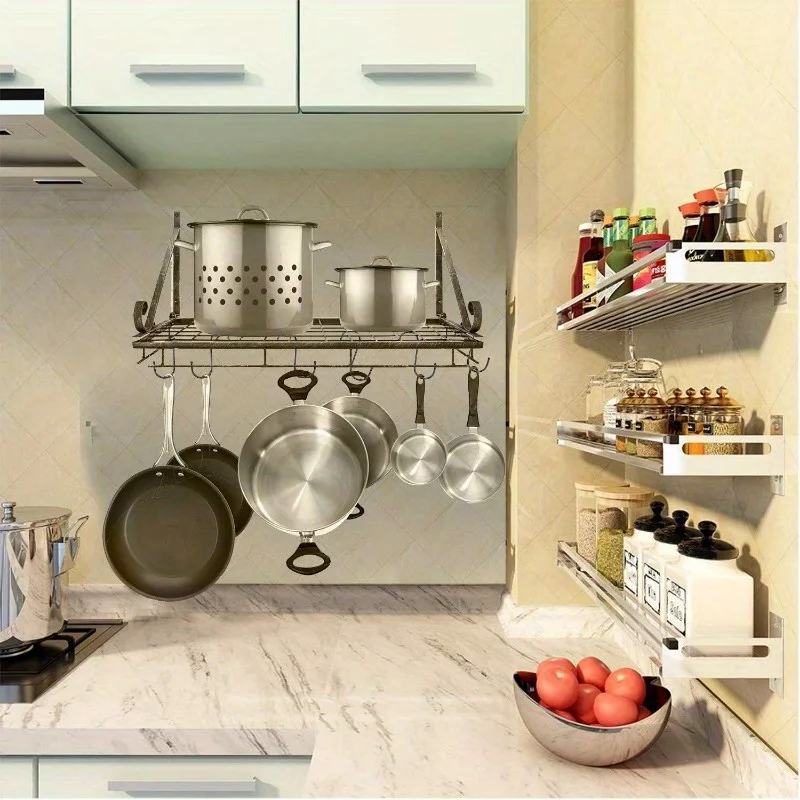 10 ganchos resistentes en forma de S: antideslizantes, negros, para colgar plantas, organización de guardarropa, almacenamiento de cocina - imagen 4