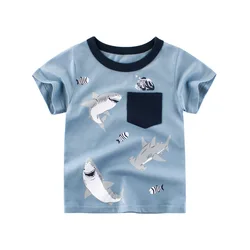 Camiseta de niño de manga corta estilo coreano para verano