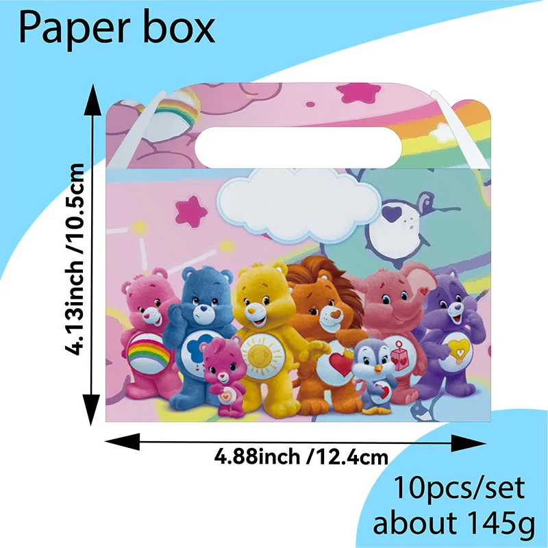 Caja de Dulces con Diseño de Oso Arcoíris, Caja de Regalo, Decoración para Fiestas Infantiles, Bolsa de Papel para Dulces para Baby Shower, Artículos para Fiestas de Cumpleaños de Niños y Niñas - imagen 4