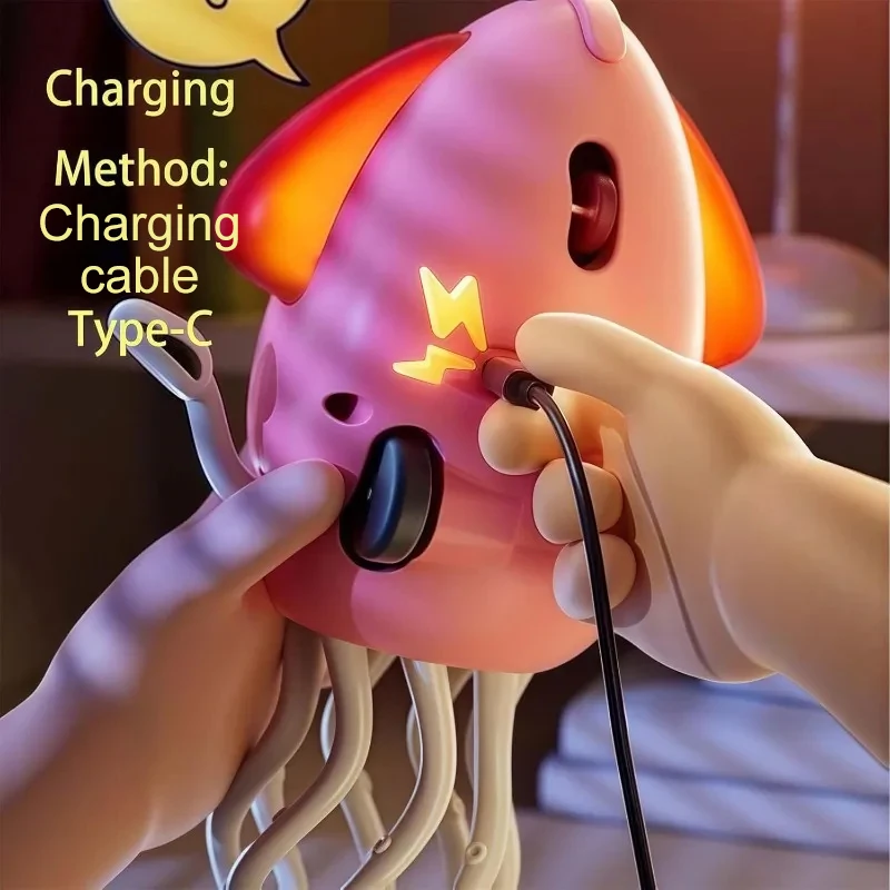 Pulpo eléctrico con luces LED, música, evita que se gatear automáticamente, pulpo eléctrico, baile, juguete oscilante, pulpo, robótica interactiva - imagen 5