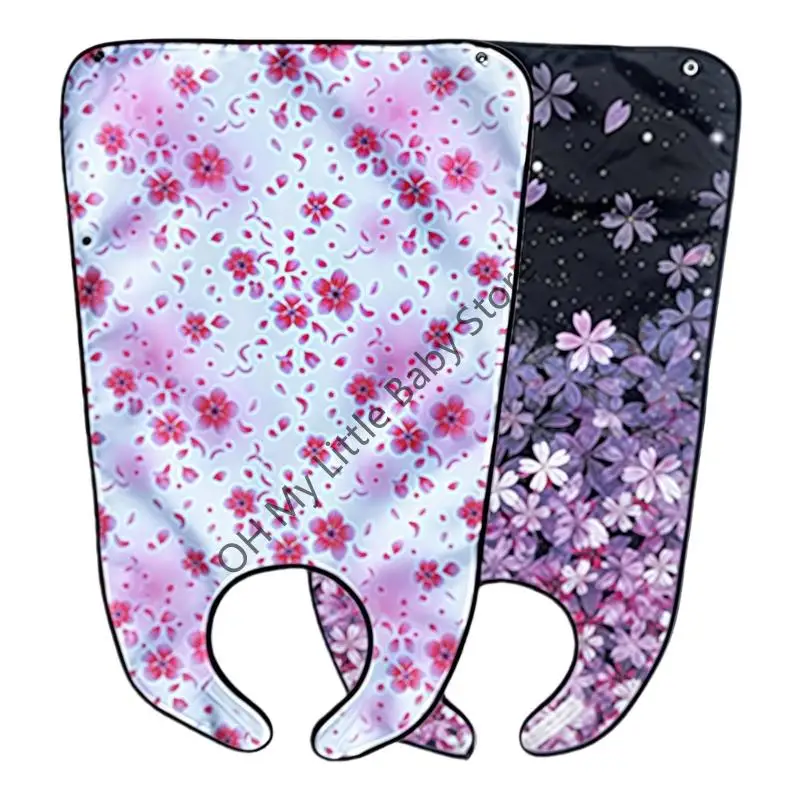 M76C Paquete 2 baberos para adultos, impermeables, diseño a prueba derrames, Protector ropa, ligero, plegable, para - imagen 4