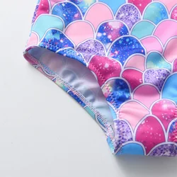 DXTON traje de baño niña de una pieza sirena brillante monokini
