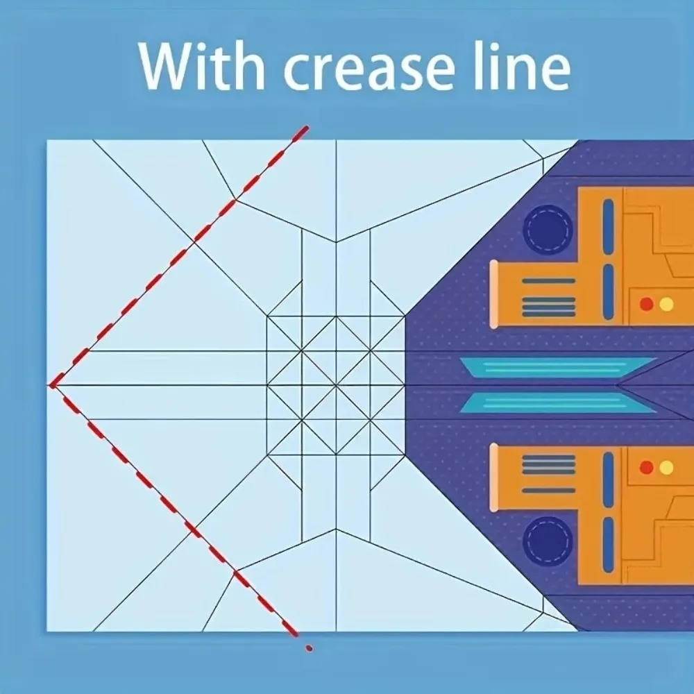 36 hojas de origami 3D ​   Juego de origami de avión de papel 12 modelos ​ Papeles de colores ​   Kit de ciencia STEM Kit de artesanía hecho a mano