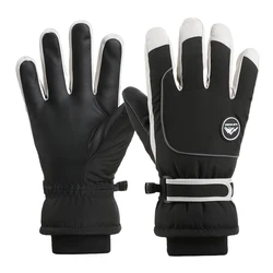 Guantes de esquí térmicos impermeables con pantalla táctil invierno