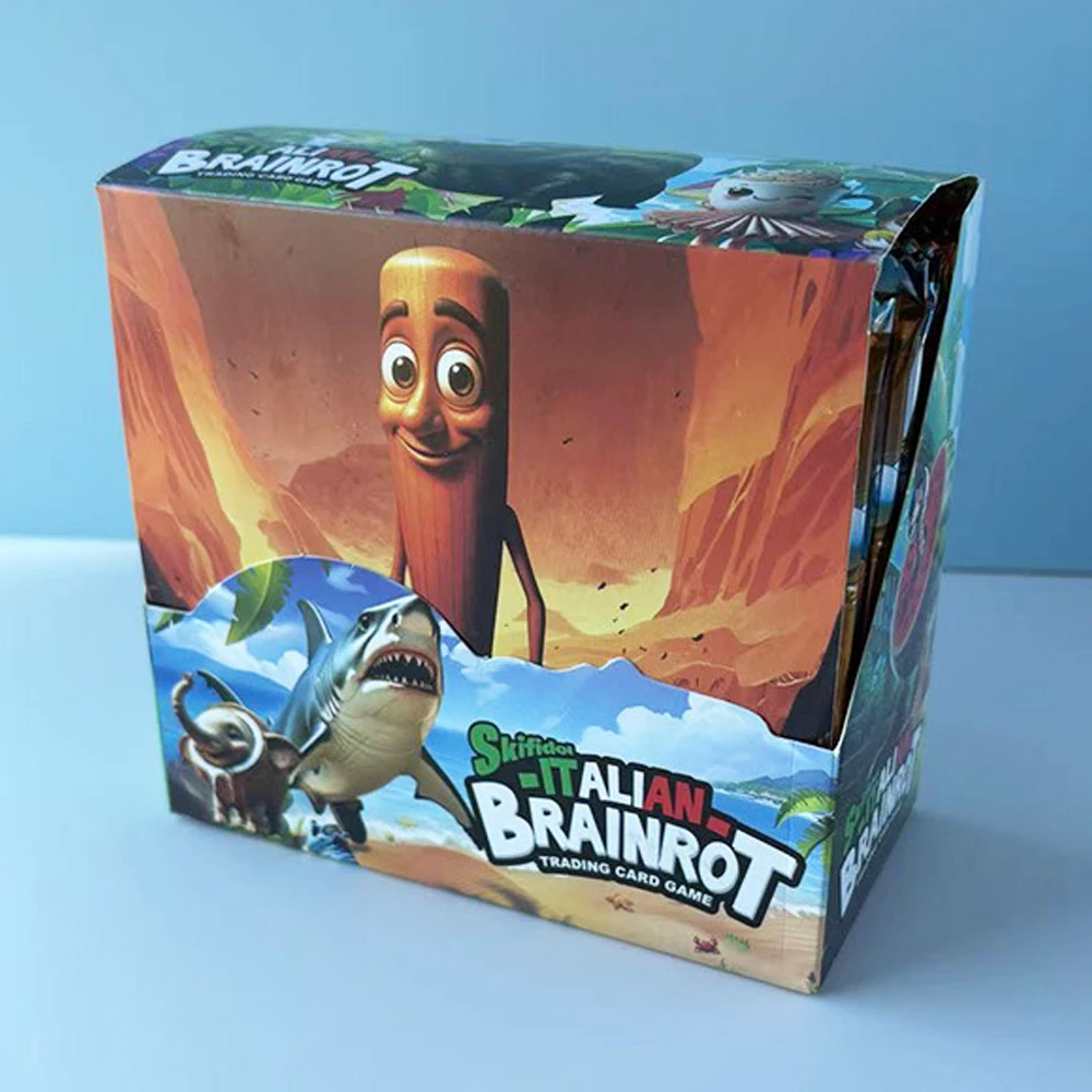 Tung Tung Tung Sahur Tralalero Tralala juego de cartas juguete tarjetas comerciales italiano Brainrot tarjetas de colección para niños regalos de vacaciones - imagen 3