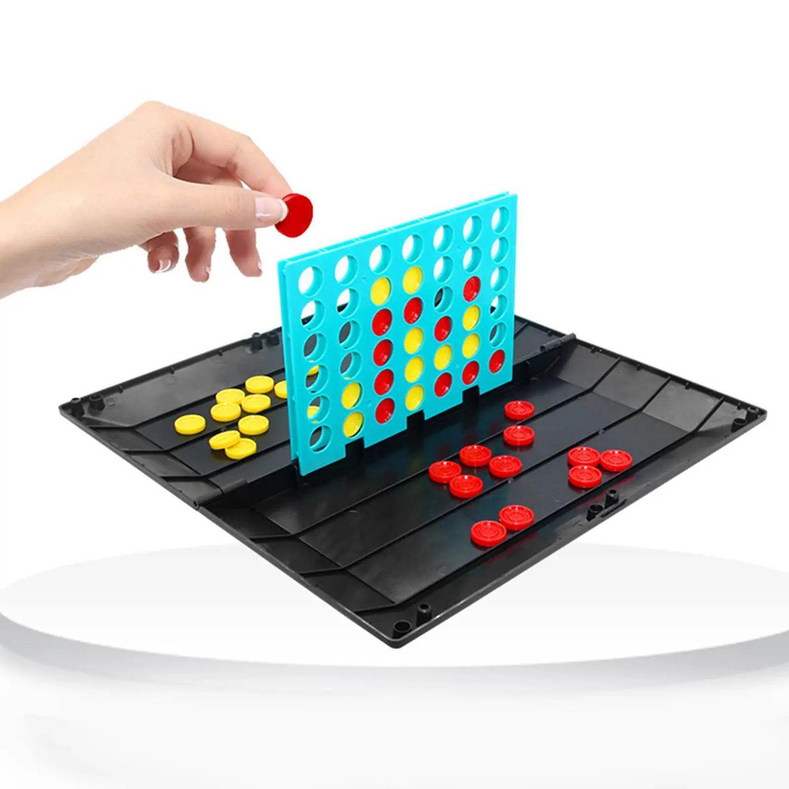 2 in 1 Borad Games Line up 4 Game and Tic Toe Game Foldable for Family Teens