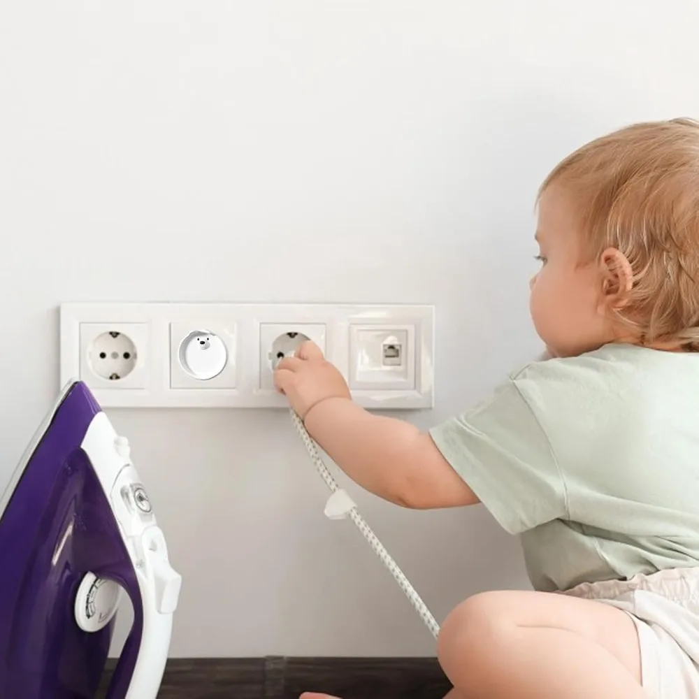 Protectores de enchufe de seguridad para bebés – Tapas protectoras eléctricas - imagen 2