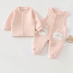 Mono de invierno unisex para bebé en algodón con estampado animalitos
