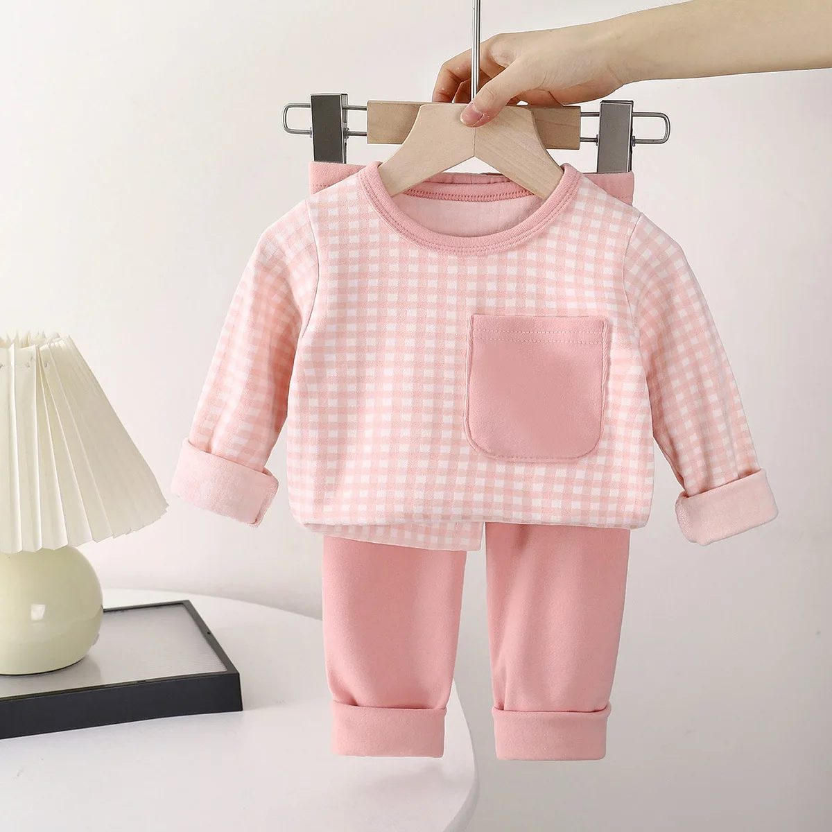 Conjuntos de ropa para niños, pijamas cálidos de invierno para niños y niñas, pantalones, ropa de dormir, trajes - imagen 2