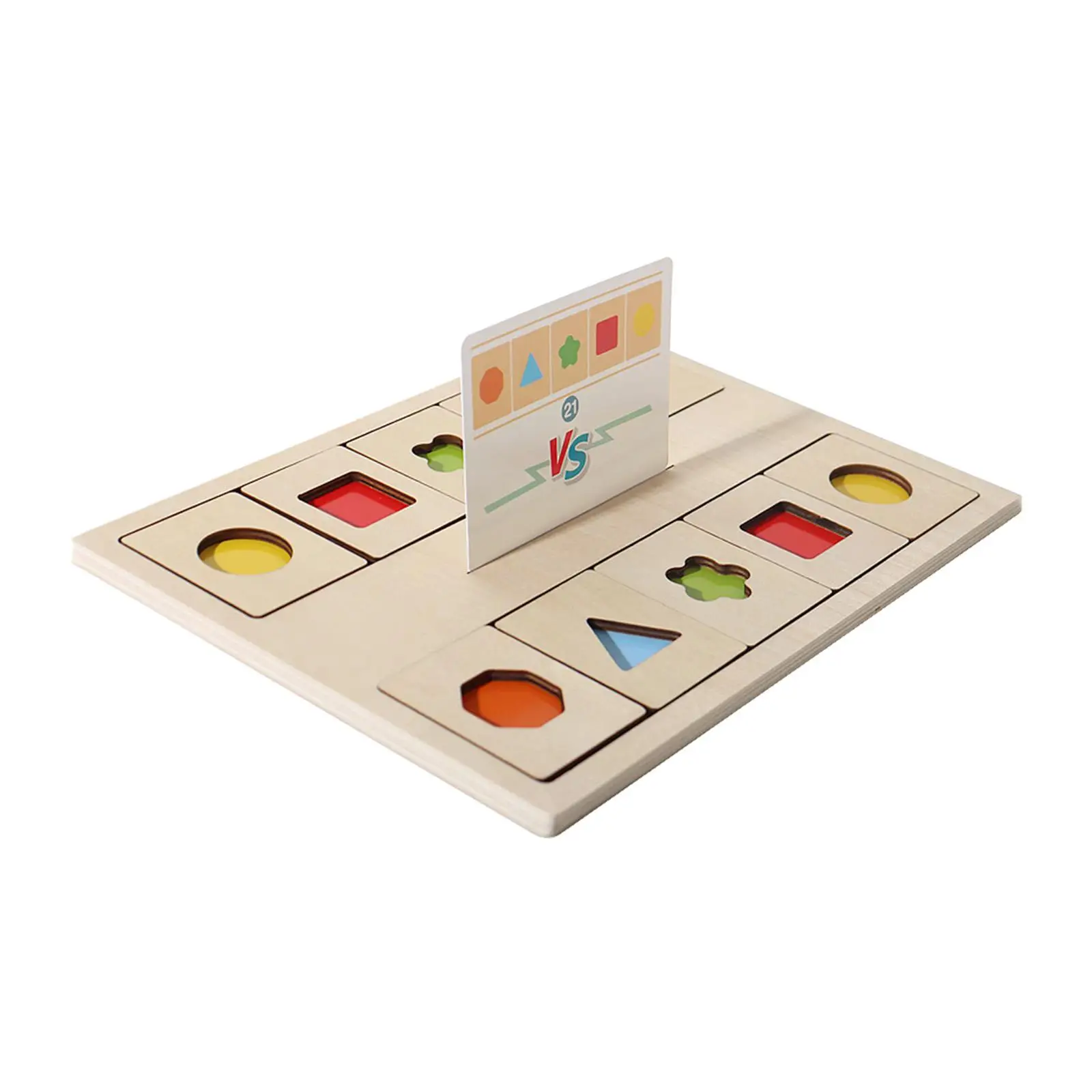 Wooden Color Shape Sorting Box Educational Toy for Ages 3 4 5 Year Old Child