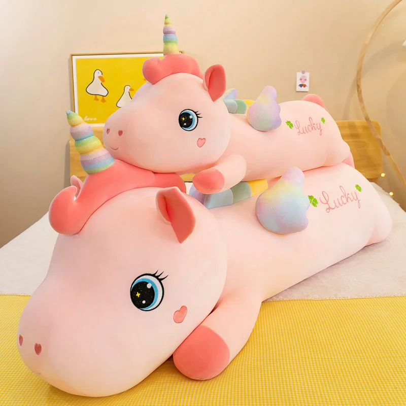 Peluche unicornio gigante suave para dormir y regalo de cumpleaños - imagen 2