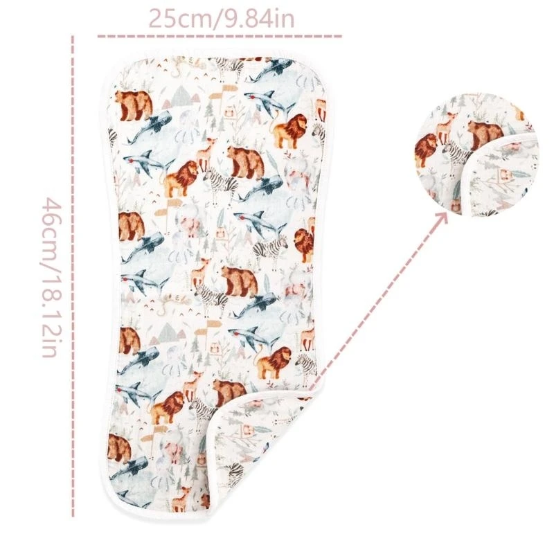 Paño de muselina suave de gasa de algodón para hombros, almohadilla para eructar para bebé recién nacido, paños para eructar, Baberos para la dentición absorbentes suaves - imagen 4