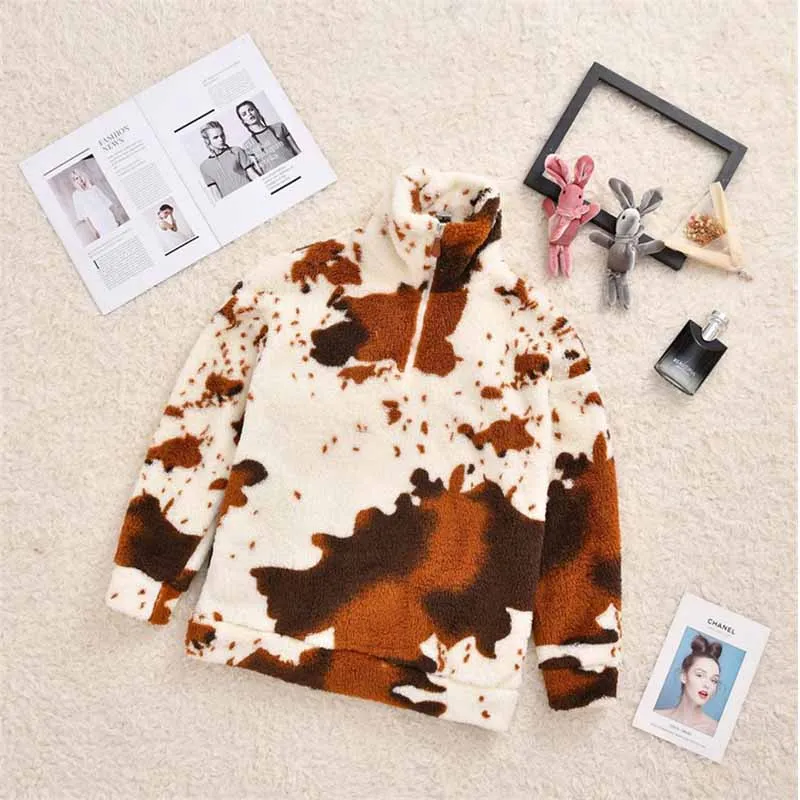 Conjunto familiar de felpa para otoño – Sudaderas y abrigos para padres e hijos - imagen 3
